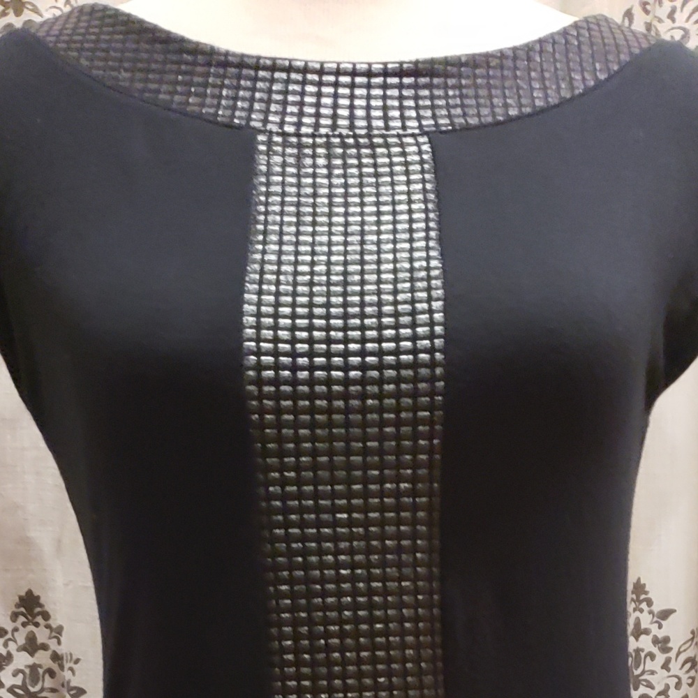 Black Express Dress Small Nwot LBD embossed - Picture 6 of 6